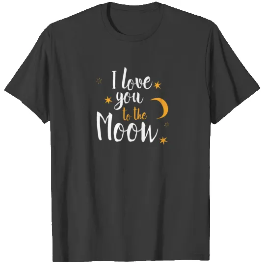 Crazy Dog Tshirts Maternity I Love You To The Moon T-shirt