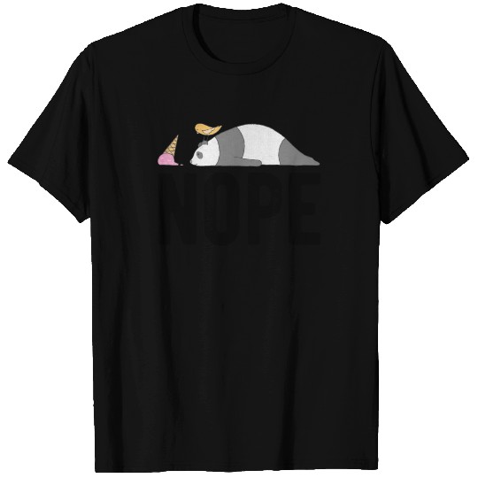 Epic Fail Funny Meme Panda Not Today Ice Cream T-shirt