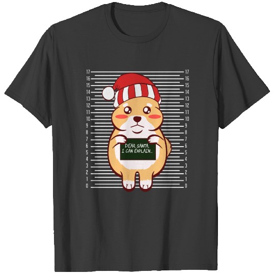 Meow Cat Kitten Dear Santa I Can Explain Naughty T-shirt