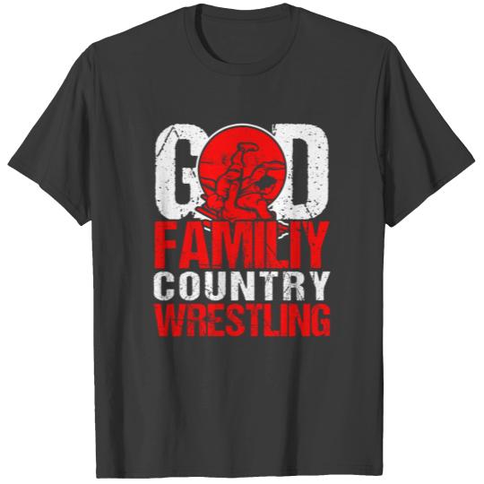 God Family Country Wrestling T-shirt