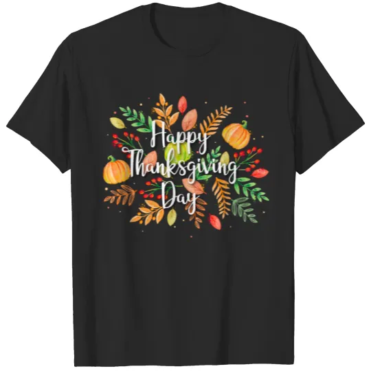 Discover Happy Thanksgiving Day Tee Celebrate Fall Season T-shirt