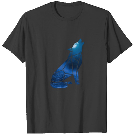 Geometric Wolf Moon T-shirt