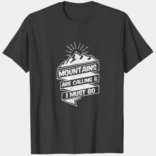 Mountains Tshirt, mountaineering, skiing, T-shirt