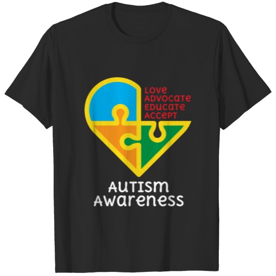 Discover Teacher Autism Support Gift Autistic Student Love T-shirt