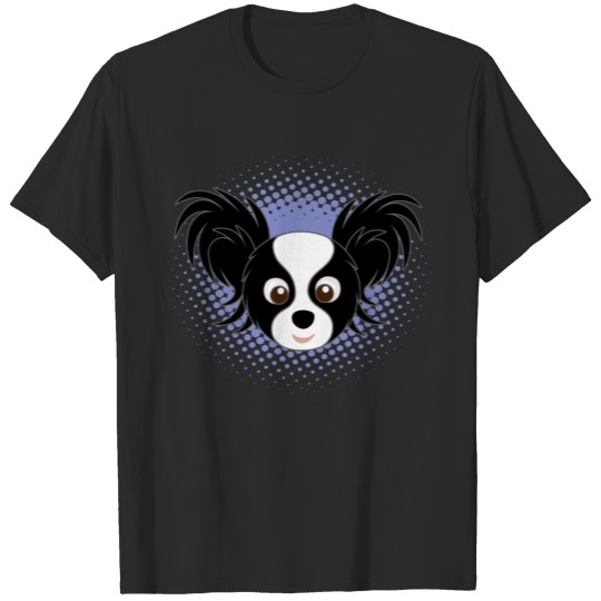 Papillon Black and White Dog T-shirt