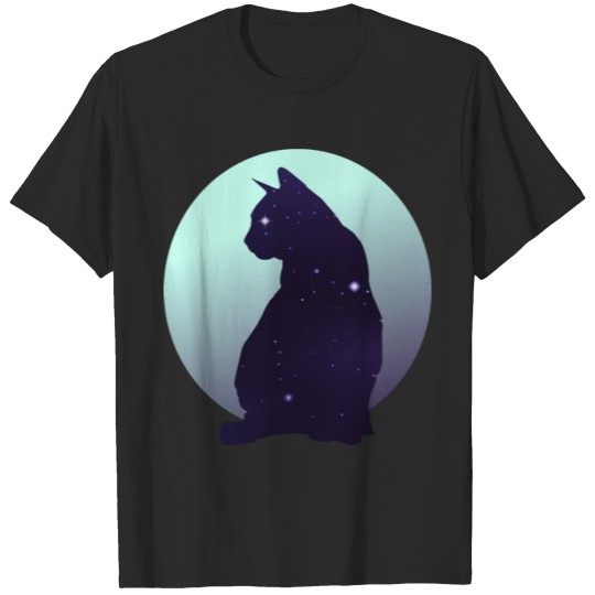 Discover Cat in the Night T-shirt