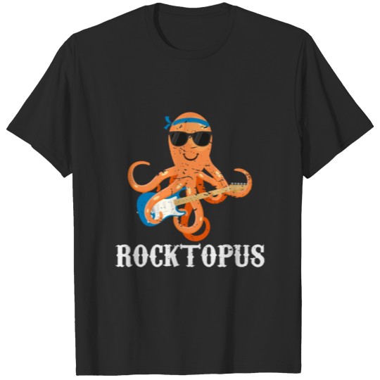 Discover Funny Rocktopus Animal Pun Octopus Gift T-shirt