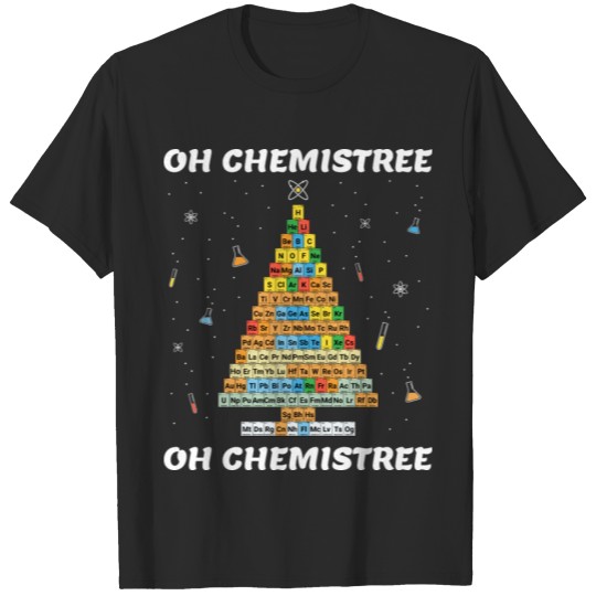 Discover Oh Chemistree Chemistry Christmas Tree T-shirt