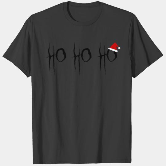 Ho Ho Ho Gothic Christmas Design T-shirt
