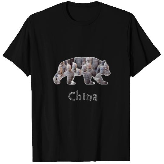 China Panda Terracotta Army Gift Idea T-shirt