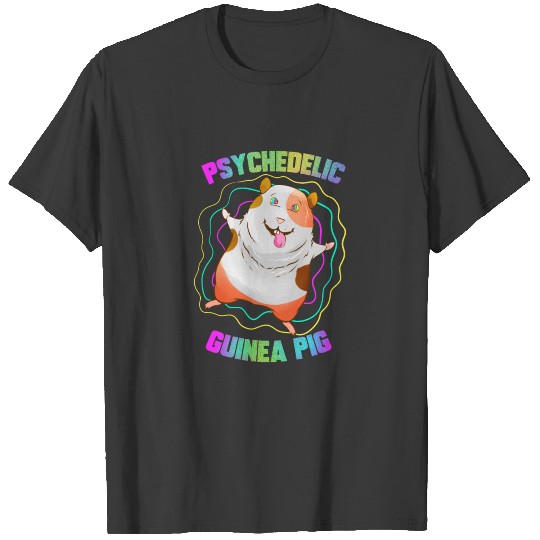 Psychedelic Guinea Pig Hamster Pet Owner Gift T-shirt