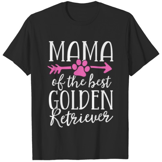 Discover Mama Of The Best Golden Retriever Dog Mom Mother T-shirt