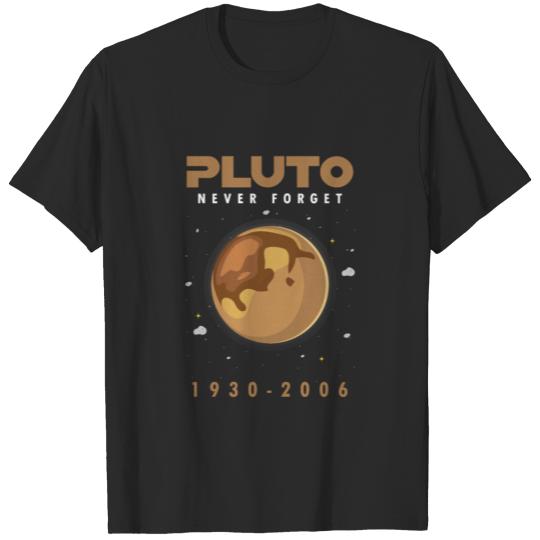 Discover Pluto Never Forget Ninth Planet Demise T-shirt