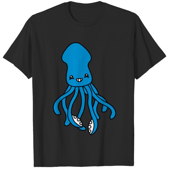 Discover funny squid cute cute T-shirt