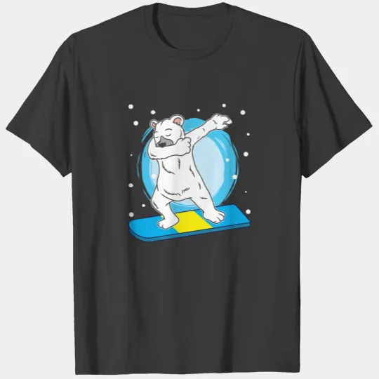 Snowboard Polar Bear Dab Polar Bear Dabbing T-shirt