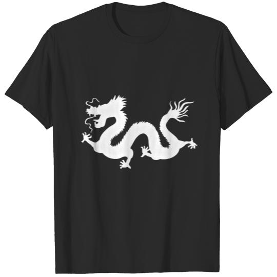 Chinese Dragon Silhouette Gift Idea T-shirt