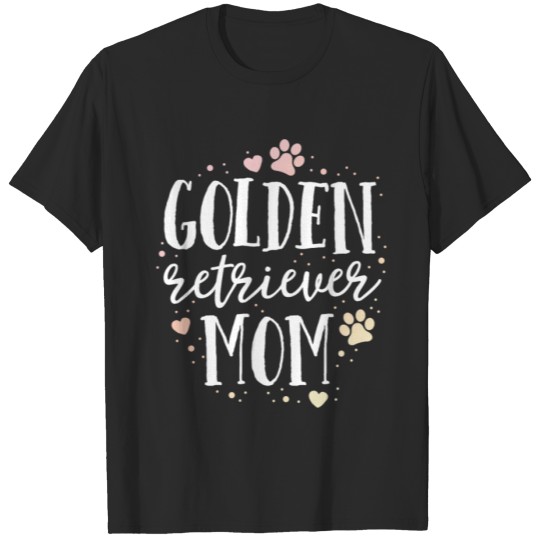 Discover Golden Retriever Mom Paw Print Fur Mama Mother T-shirt