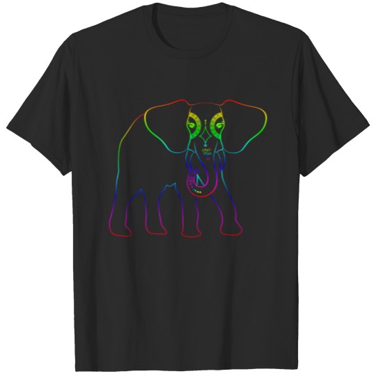 Discover Artistic Elephant Funny Design for Boys and Girls T-shirt