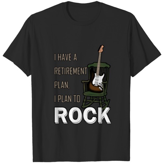 Discover retirement plan guitar T-shirt