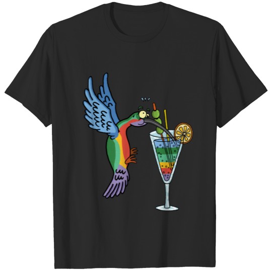 Discover Fly bird and cocktail T-shirt