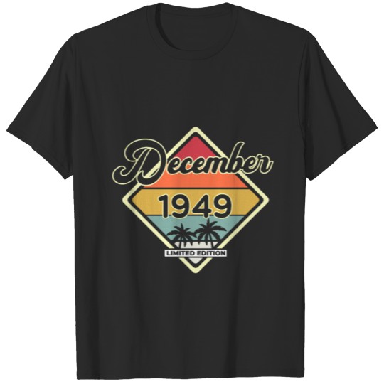 Discover Vintage December 70 Year 1949 70th Birthday Gift T-shirt