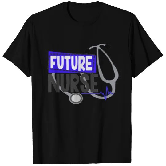 Cool blue future nurse student nursing school T-shirt