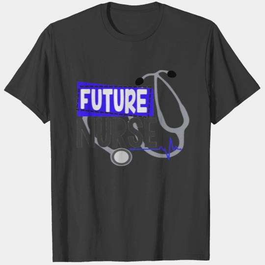 Cool blue future nurse student nursing school T-shirt