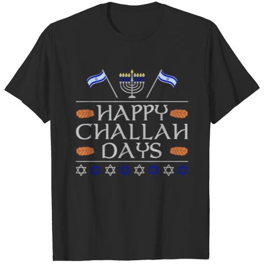Discover Happy Challah Days Jewish Bread Shabbat Rosh Hasha T-shirt