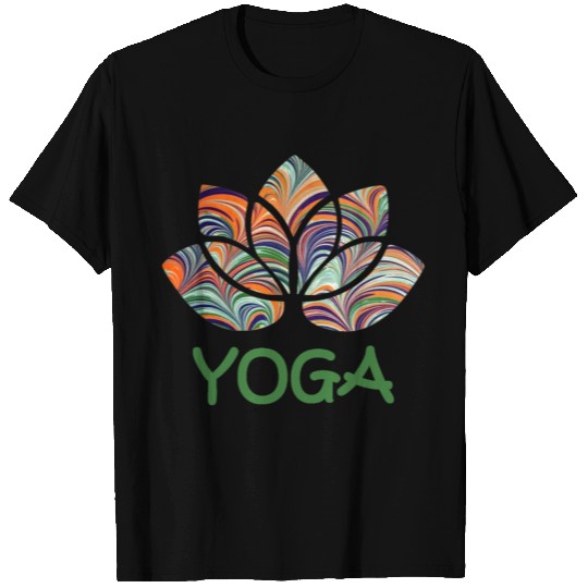 yoga with lotus ebru 7 T-shirt