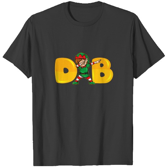Christmas Squad Dabbing Elf Dabbing Santa Elves T-shirt