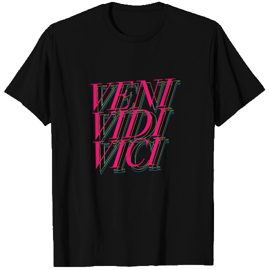 Veni Vidi Vici pink T-shirt