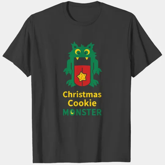 Christmas cookie monster T-shirt