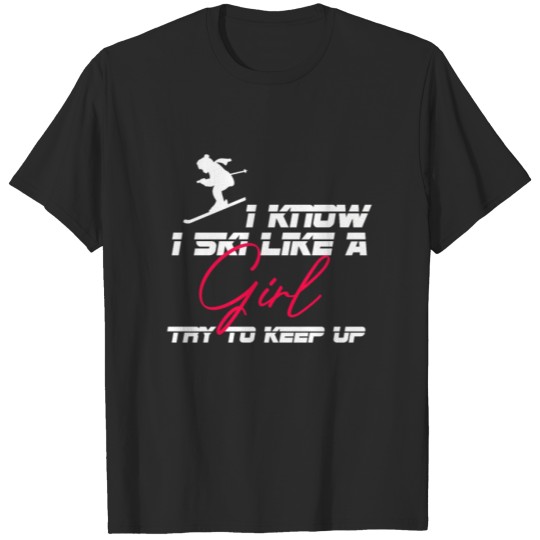 Discover Skier girl T-shirt