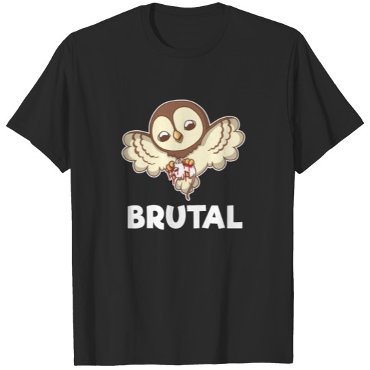 Discover Brutal Owl Violent Bloody Rat Gruesome Graphic Art T-shirt