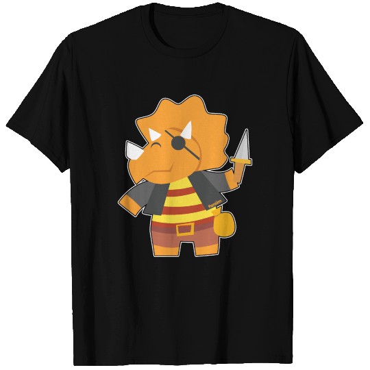 Triceratops Dinosaur Pirate T-shirt
