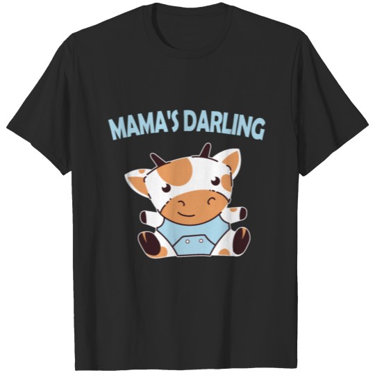Discover Mamas Darling Baby Cow Gift T-shirt