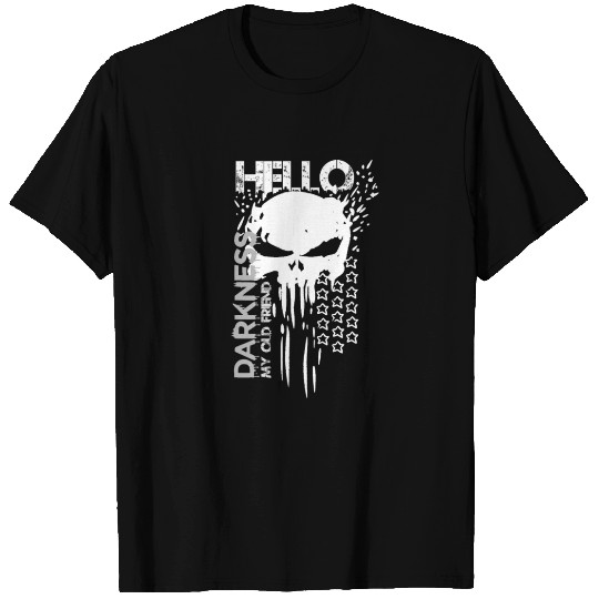 Hello darkness my old friend - Skull T-shirt