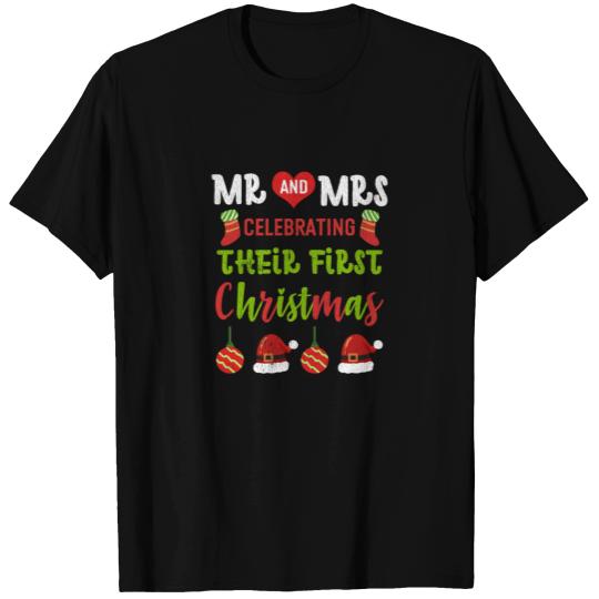 Newlywed Couples Our First Christmas As Mr And Mrs T-shirt
