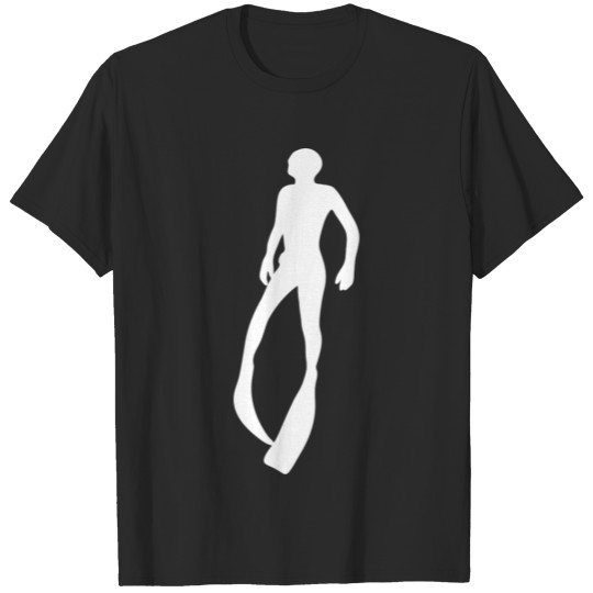 Discover Diver Diver Diving Silhouette Diving Goggles T-shirt