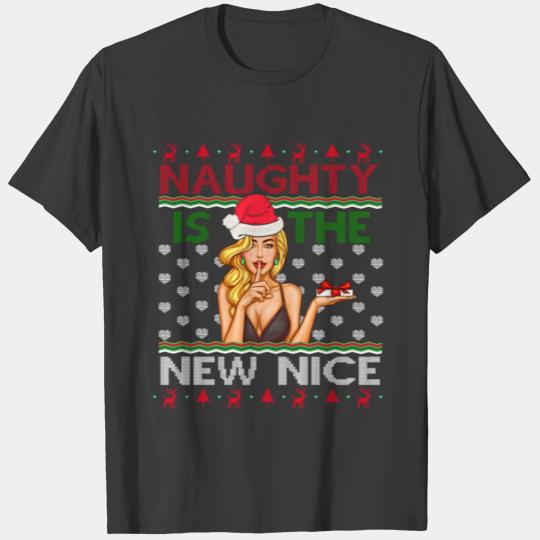 Naughty is the New Nice Sexy Christmas Gift T-shirt