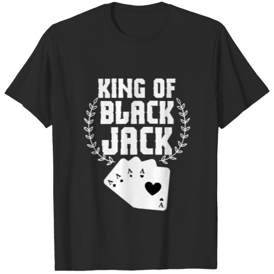 Discover Cool King Of Blackjack Four Aces Poker gift T-shirt