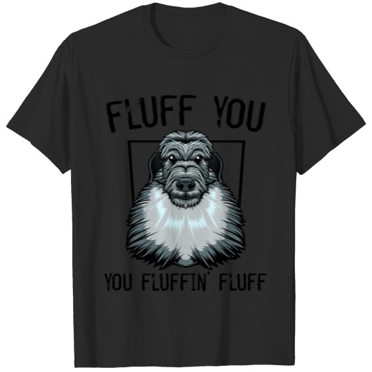 Discover Fluff You Cute Dogs Word Game Gift T-shirt