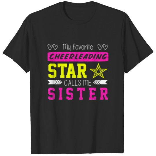 Discover Cheerleading Design For Sister T-shirt