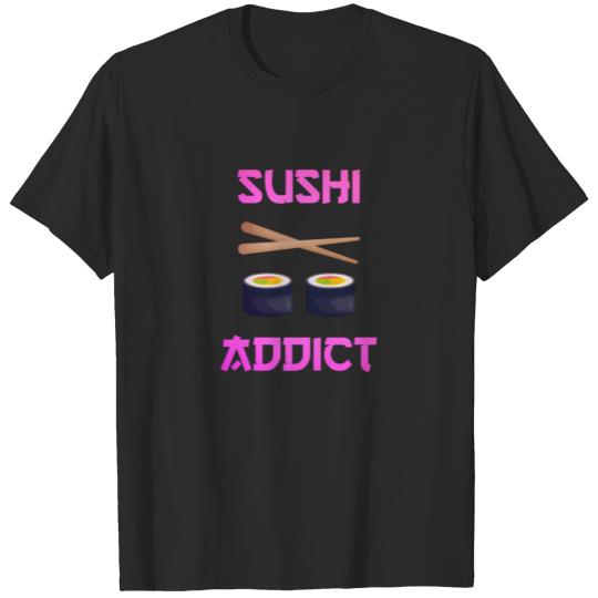 Discover Sushi Addict Japanese Food Japan rice T-shirt
