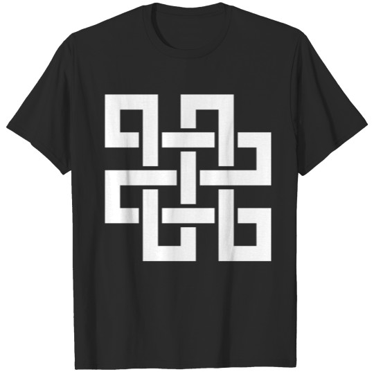 Discover Abstract Interlock Design T-shirt