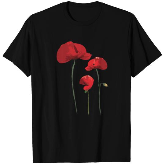 poppies flowers T-shirt