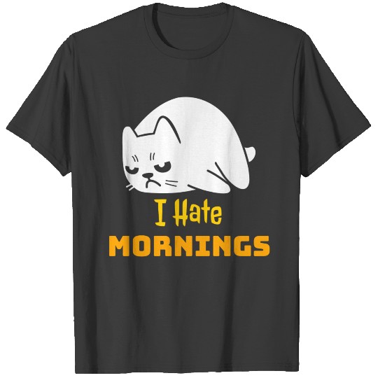 Grumpy Cat - I Hate Mornings T-shirt