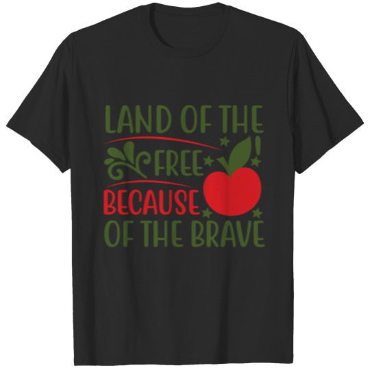 Discover Land of the free because of the brave 01 T-shirt