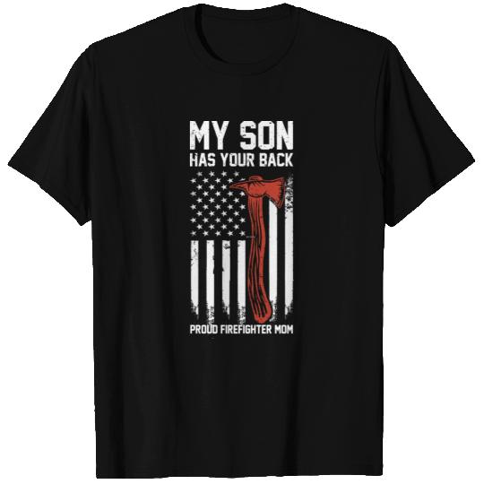 Proud Firefighter Mom T-shirt