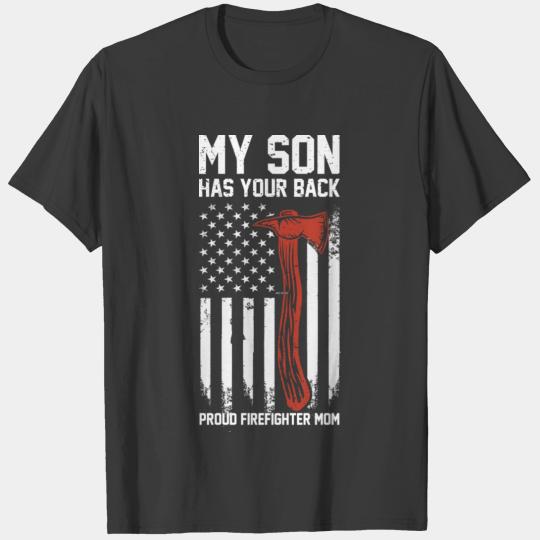 Proud Firefighter Mom T-shirt
